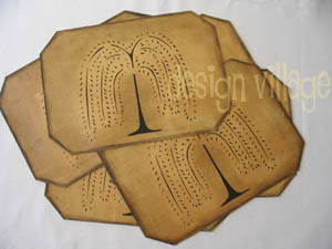 Primitive Willow Placemats set of 6
