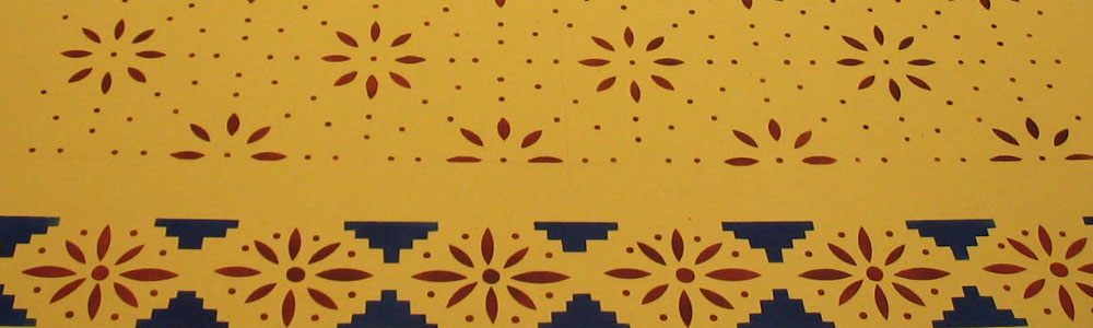 Early American Floral Floorcloth