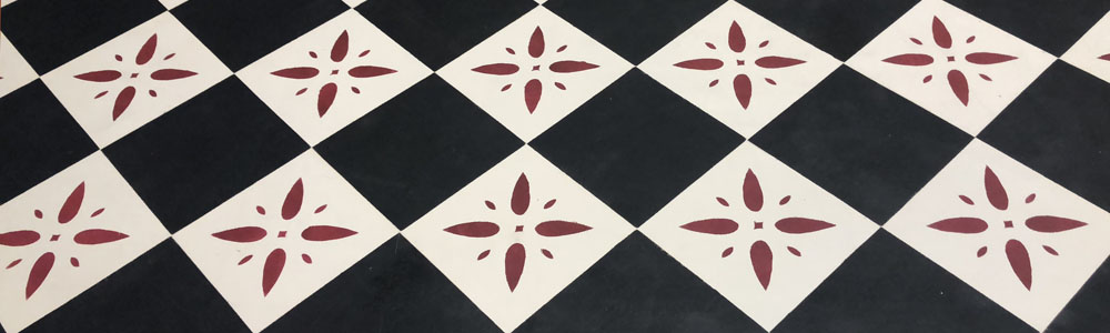 Octagon Pattern Floorcloth