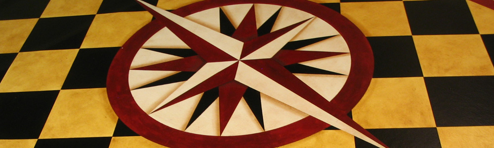 Mariners Compass Floorcloth