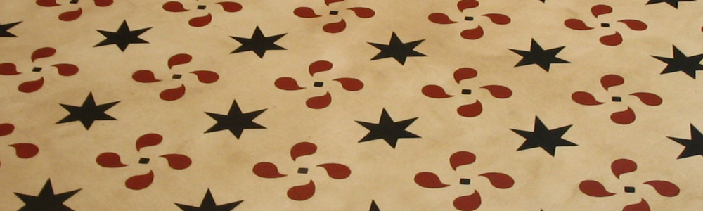 Pinwheels and Stars Floorcloth