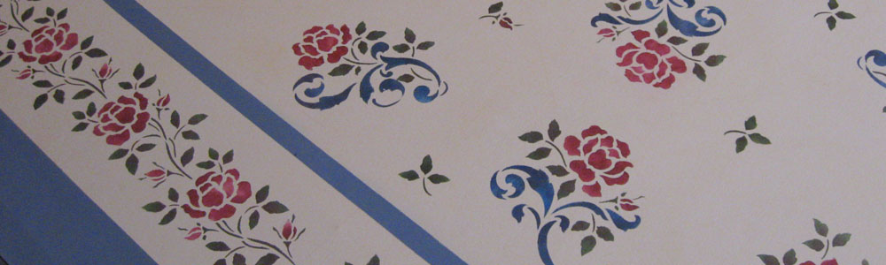 Victorian Roses Floorcloth