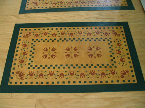 Amish Tulip Floorcloth