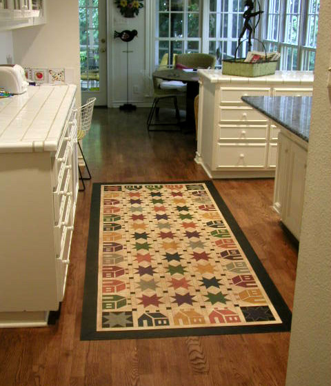 House n Star Floorcloth