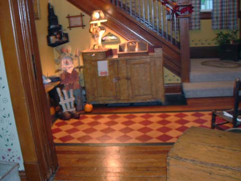 Diamond Pattern Floorcloth