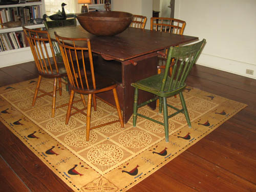 Jackson Swann House Floorcloth after installation