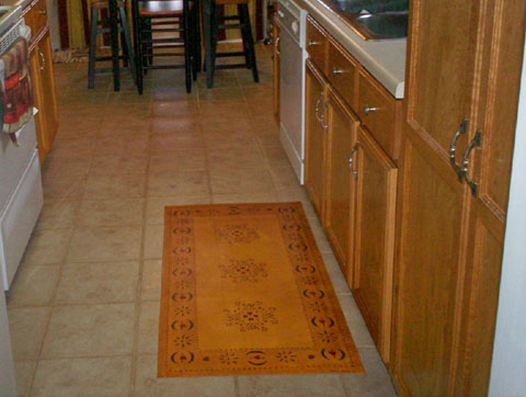 Sage House Floorcloth