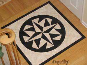 Compass Rose Floorcloth