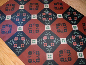 Four Leaf Clover Floorcloth