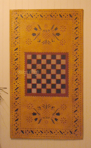 Williamsburg Checkerboard floorcloth 