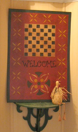 Primitive Welcome Sign