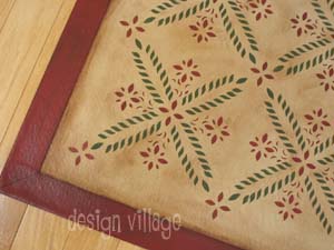 Colonial Flower Floorcloth 5