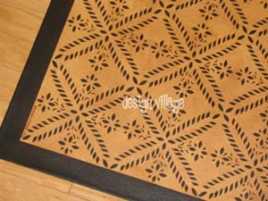 Colonial Flower Floorcloth 7