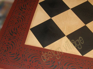 Diamond Pattern with Rosedale Border