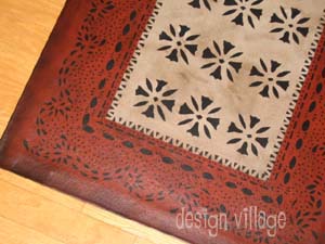 Ebenezer with Wheeler Border Floorcloth 2