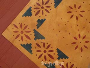 Garrison House Floral Floorcloth #2
