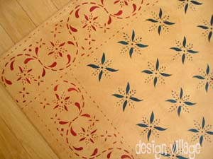 Details about   Floorcloth 2'X3' Hand-Painted Canvas Primitive Rug Rustic Floor Cloth Oil Cloth 