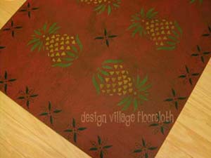 Early American Pineapple Floor cloth #1