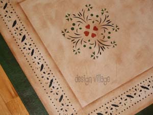 Sage Heart Floorcloth