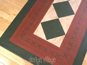 Sherwood Floorcloth with Diamonds