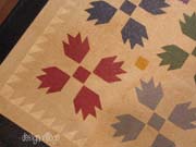 Bear's Paw floorcloth