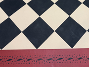 Benjamin Pierce Floorcloth in Tan