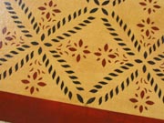 Colonial Flower Floorcloth