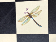 dragonfly floorcloth