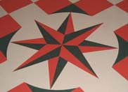 Compass Rose floorcloth