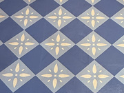 Georgetown Floorcloth in Blue