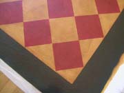 Diamond Pattern floorcloth