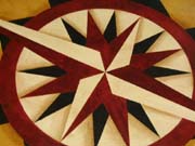 Compass Rose floorcloth