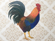 Rooster Floorcloth