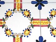Talavera Tiles Floorcloth