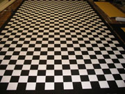 Floorcloth commissioned by Whaley House Museum