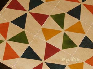 Kaleidoscope Quilt Floorcloth