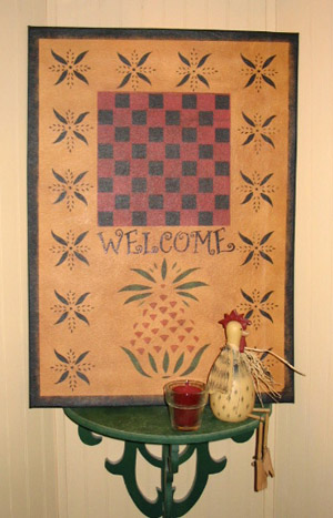 Primitive Welcome sign