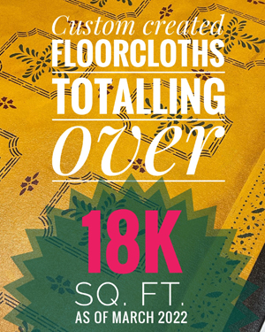 18K sq ft floorcloth